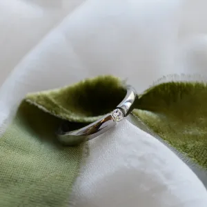Gold diamond tension ring NOVIK Thumbnail