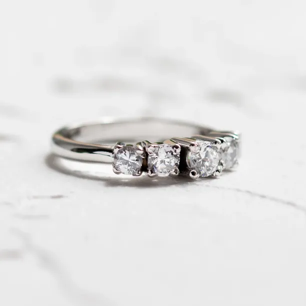 Five stone diamond engagement ring NICOLAS Image