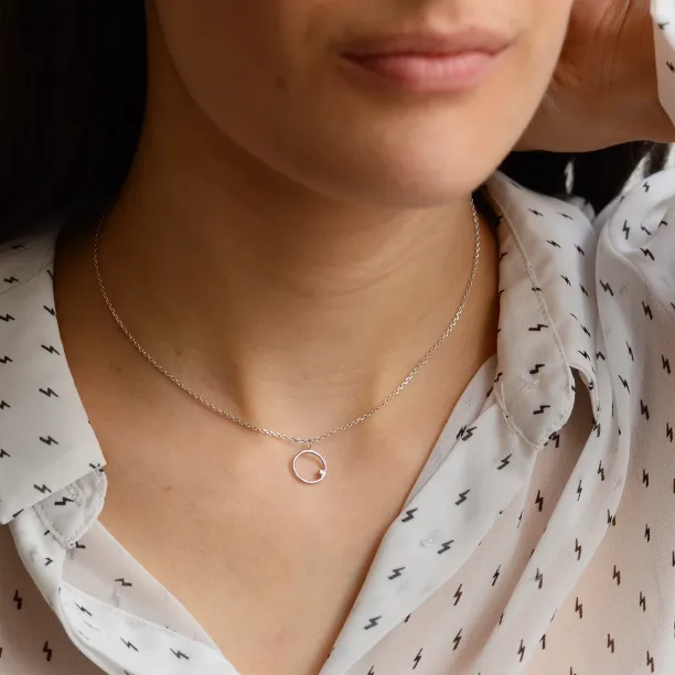 Gold karma necklace with diamond VAJRASANA Image