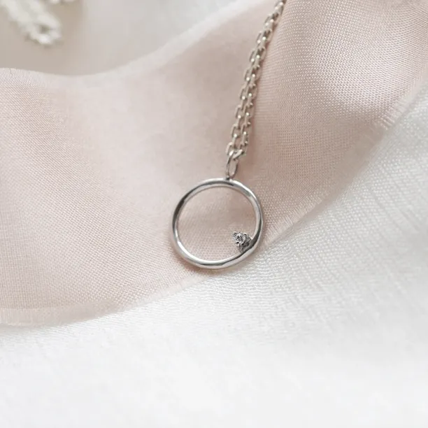 Gold karma necklace with diamond VAJRASANA Image