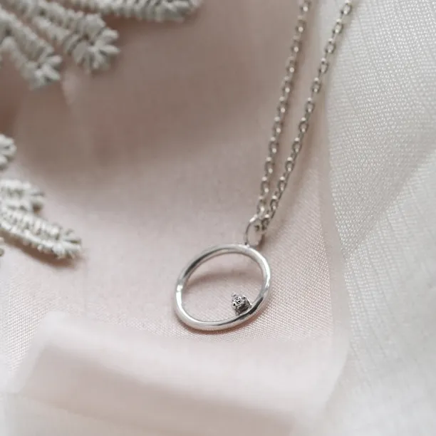 Gold karma necklace with diamond VAJRASANA Image