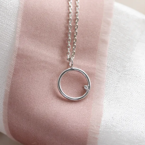 Gold karma necklace with diamond VAJRASANA Image