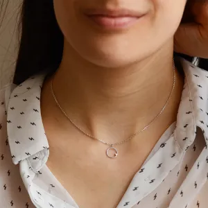 Gold karma necklace with diamond VAJRASANA Thumbnail