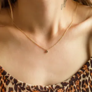 Zlatý bezel přívěsek se salt´n´pepper diamantem ISLEEN Thumbnail