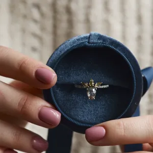 Luxusní zlatý prsten se salt and pepper a fancy diamanty CROWNIA Thumbnail