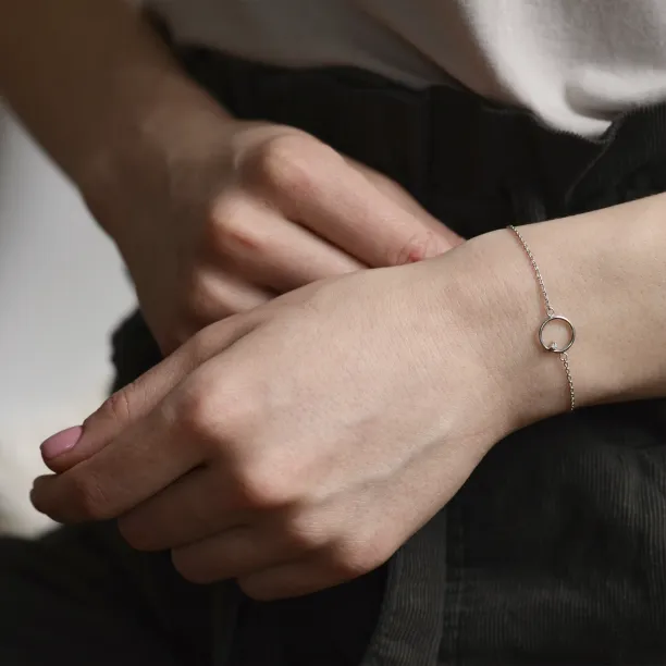 Zlatý karma náramek s diamantem BALASANA Image