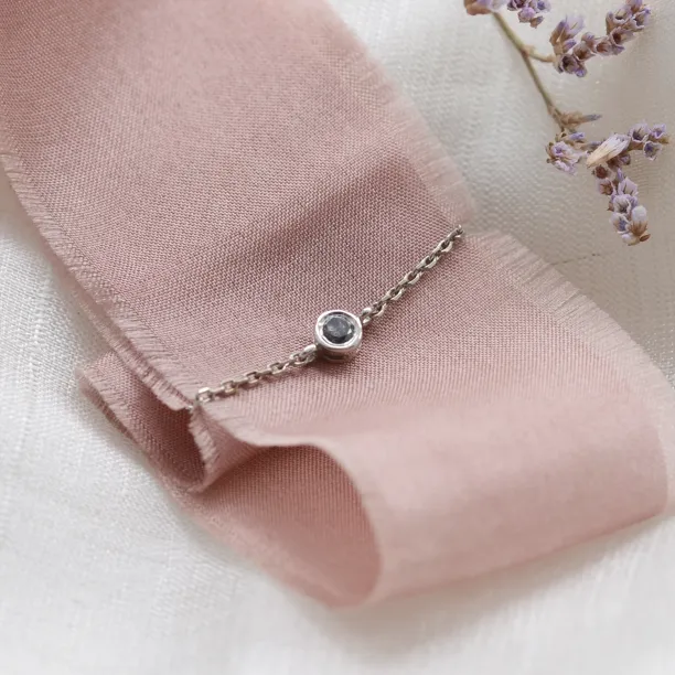 Zlatý řetízkový prsten se salt and pepper diamantem DAITHI Image