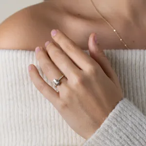 Zlatý vintage prsten se salt and pepper diamantem FERGAL Thumbnail