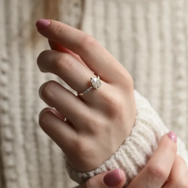 Zlatý vintage prsten se salt and pepper diamantem EIMMEAR Image