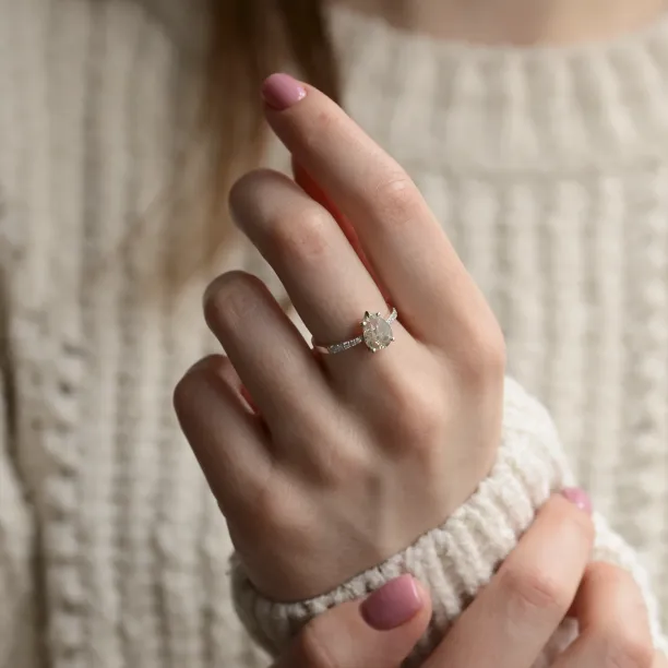 Zlatý vintage prsten se salt and pepper diamantem EIMMEAR Image