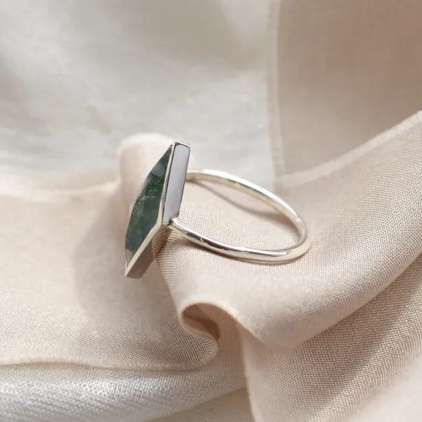 Prsten s kite mechovým achátem FINOLA Image