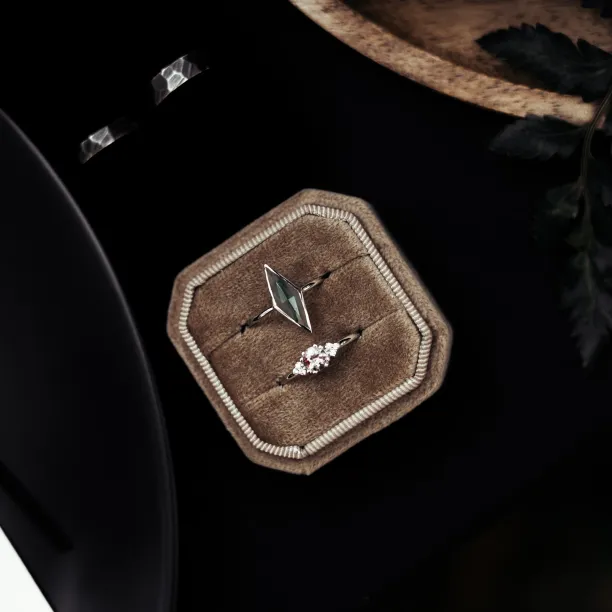 Prsten s kite mechovým achátem FINOLA Image