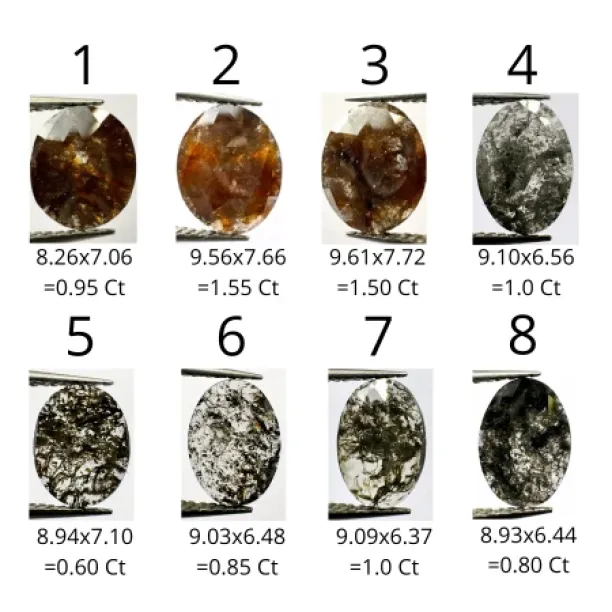 Zlatý vintage prsten se salt and pepper diamanty EITHNE Image