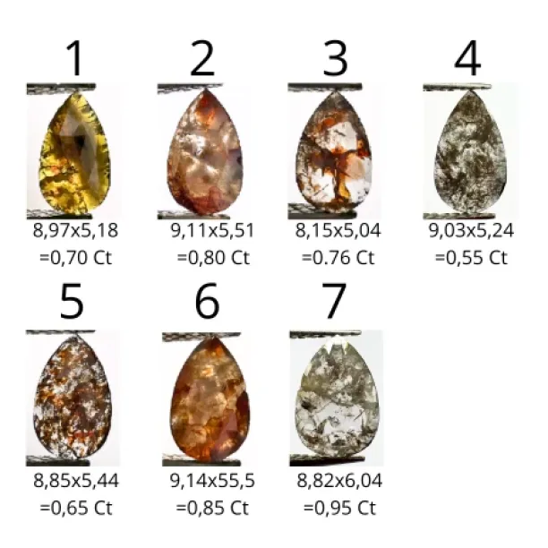 Vintage zásnubní prsten s pear salt and pepper diamantem GRIONA Image