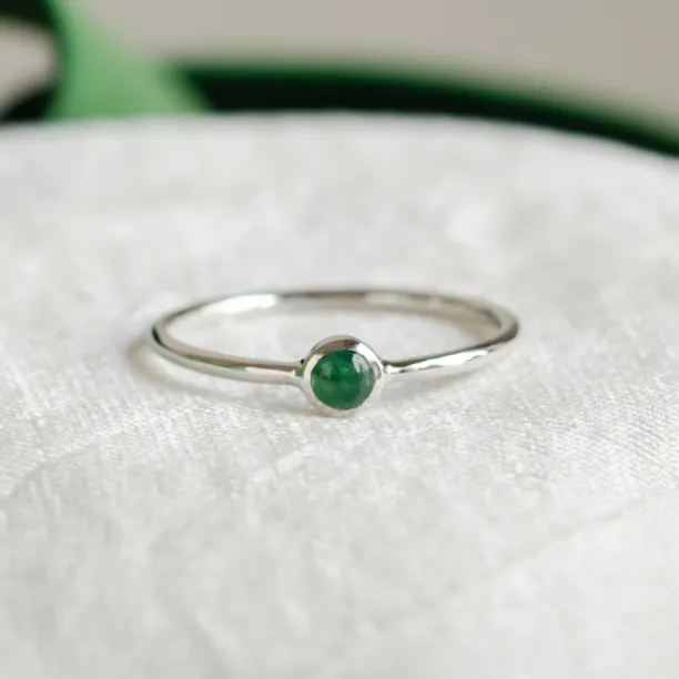 Emerald stackable fine ring CARAGH Image