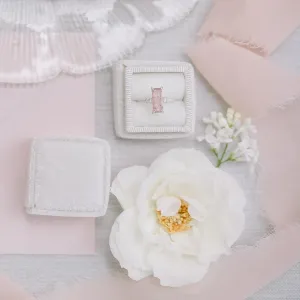 Zlatý prsten s jahodovým křišťálem a diamanty SWEETIE Thumbnail