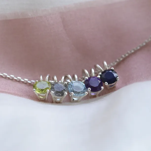 Zlatý minimalistický přívěsek s akvamarínem SINEAD Image