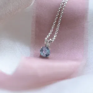 Zlatý minimalistický přívěsek s akvamarínem SINEAD Thumbnail