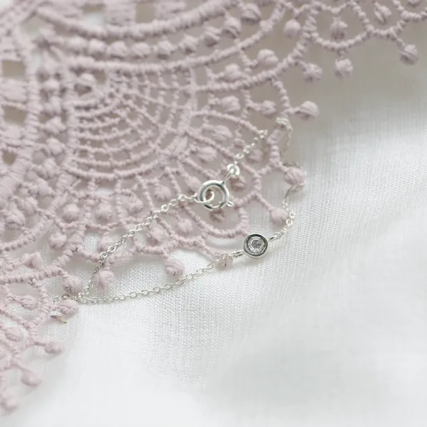 Zlatý náramek se salt and pepper diamantem XSANA Image