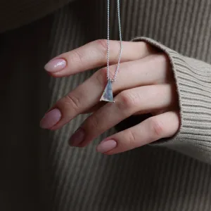 Zlatý přívěsek s trojúhelníkovým mechovým achátem ZUZY Thumbnail