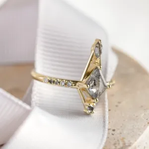 Extravagantní prsten se salt and pepper diamanty SANIA Thumbnail