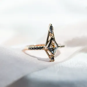 Extravagantní prsten se salt and pepper diamanty SANIA Thumbnail