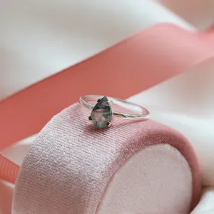 Zlatý prsten s mechovým achátem BERTA Thumbnail