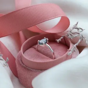 Zlatý prsten s mechovým achátem BERTA Thumbnail