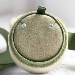 Zlaté náušnice s modrými topazy FELI Thumbnail