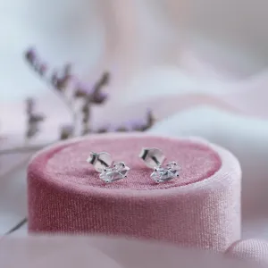 Zlaté náušnice s bílými topazy FELI Thumbnail