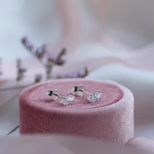 Zlaté náušnice s bílými topazy FELI Thumbnail