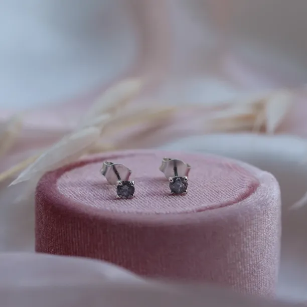 Zlaté náušnice se salt and pepper diamanty FELI Image