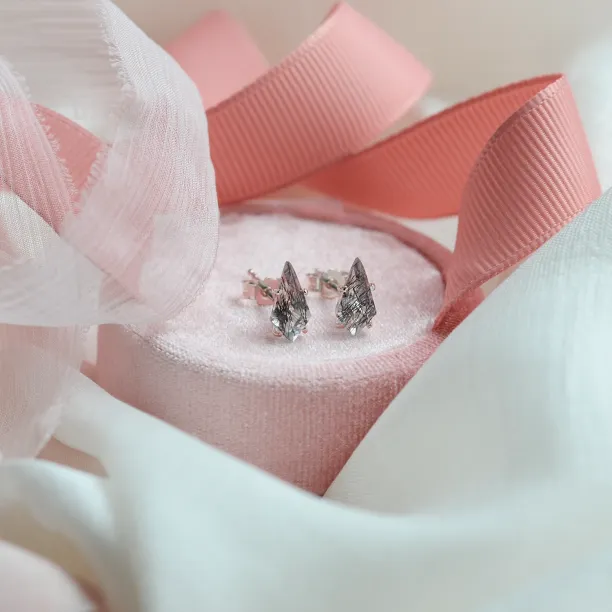 Zlaté náušnice s rutil quartzy FELI Image