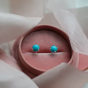 Zlaté náušnice s tyrkysy FELI Thumbnail