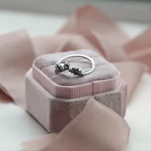 Okázalý set prstenů ze zlata se salt and pepper diamanty FIERA Thumbnail