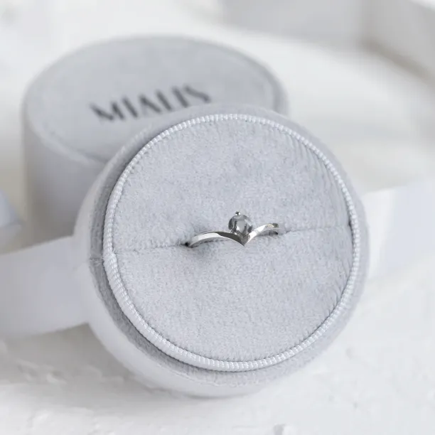 Zlatý prsten s mechovým achátem AMY Image