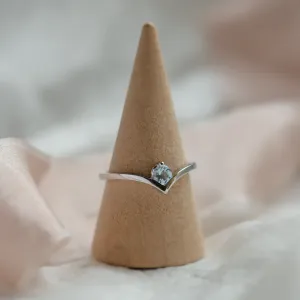 Zlatý prsten s akvamarínem AMY Thumbnail