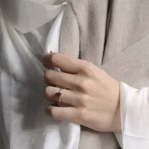 Prsten ze zlata s diamantem salt and pepper a postranními diamanty ROXANE Thumbnail