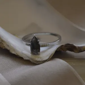 Prsten ze zlata s diamantem salt and pepper a postranními diamanty ROXANE Thumbnail