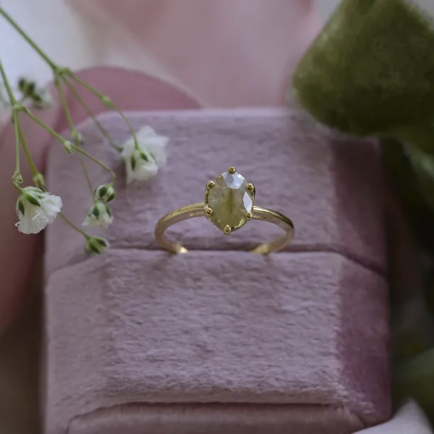 Prsten se salt and pepper diamantem ze zlata OLLY Image