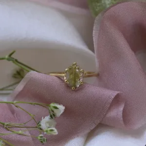 Prsten se salt and pepper diamantem ze zlata OLLY Thumbnail