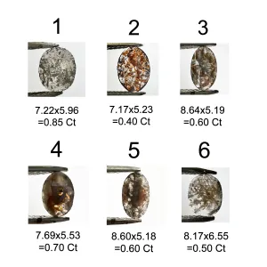 Prsten se salt and pepper diamantem ze zlata OLLY Thumbnail