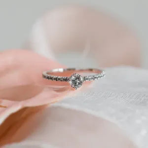 Gold ring with salt and pepper diamonds SANI Thumbnail