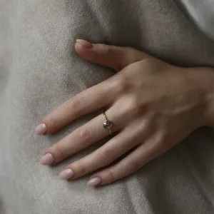 Zlatý prsten s diamantem salt and pepper HIKS Thumbnail