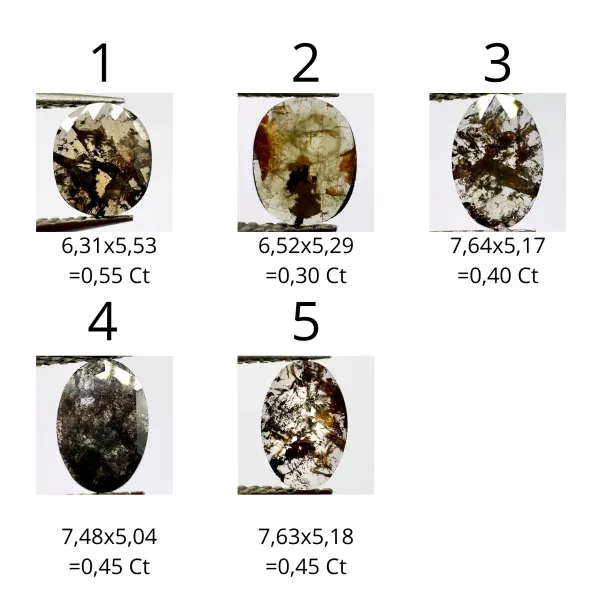 Zlatý prsten s diamantem salt and pepper HIKS Image