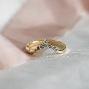 Zlatý prsten s diamanty salt and pepper WENDY Thumbnail