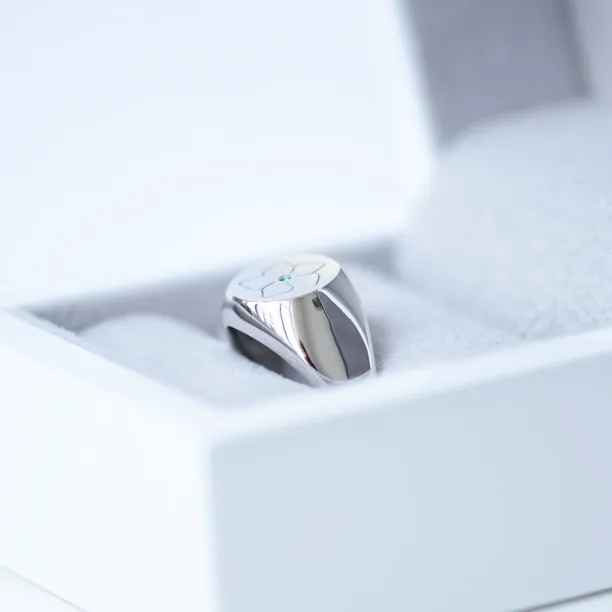 Pánský prsten se smaragdem CLARK Image