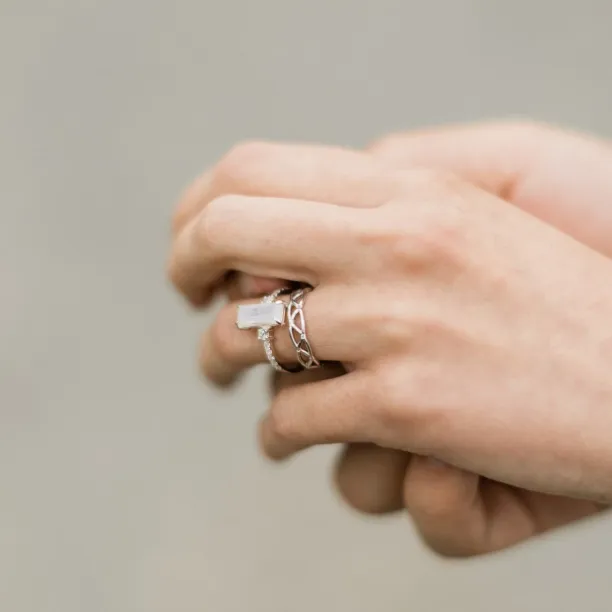 Propletené snubní prsteny ze zlata JAZ Image