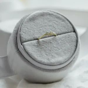 Zlatý minimalistický prstýnek s diamanty CLUSTER Thumbnail