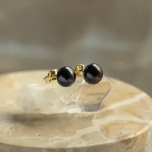 Black pearl studs VASKI Thumbnail